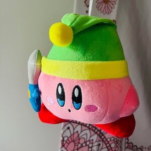 Pink and Green Link Kirby Plush Toy